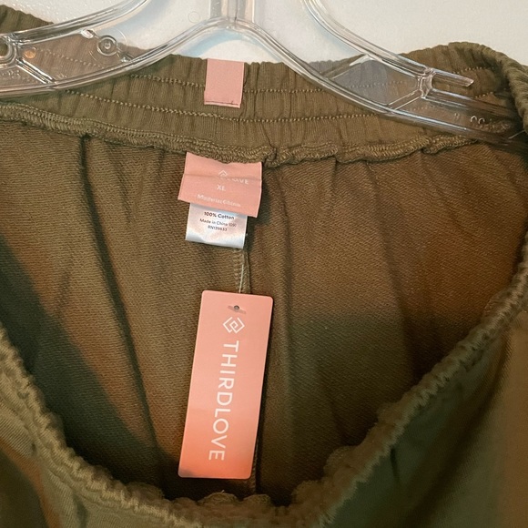 ThirdLove Olive Green Weekend Terry Set XL - Picture 6 of 6
